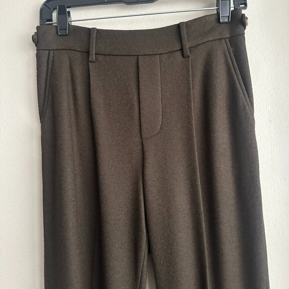 Vince dark olive green wool blend pull on pants. NWT. Size S. - Picture 2 of 7